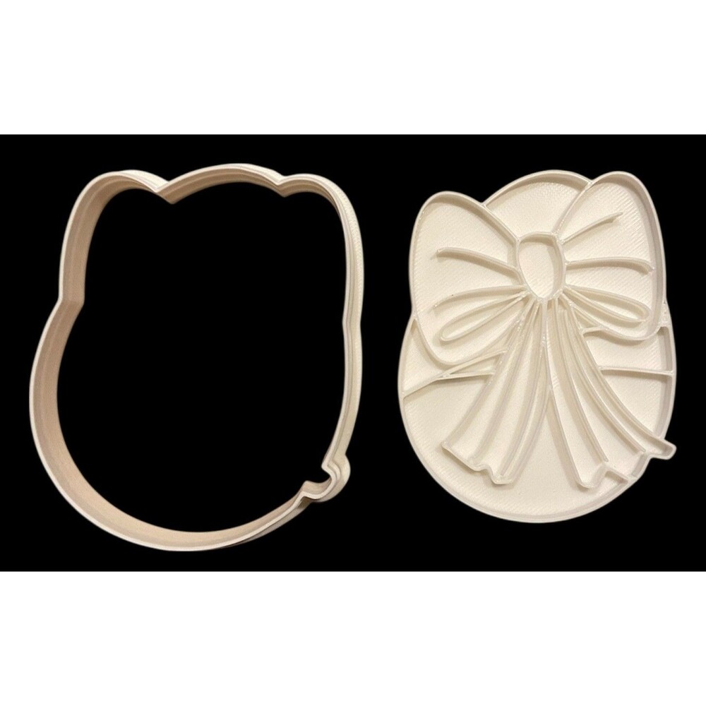 3D Printed Cookie Cutter - 3.5" Easter Bow #1025